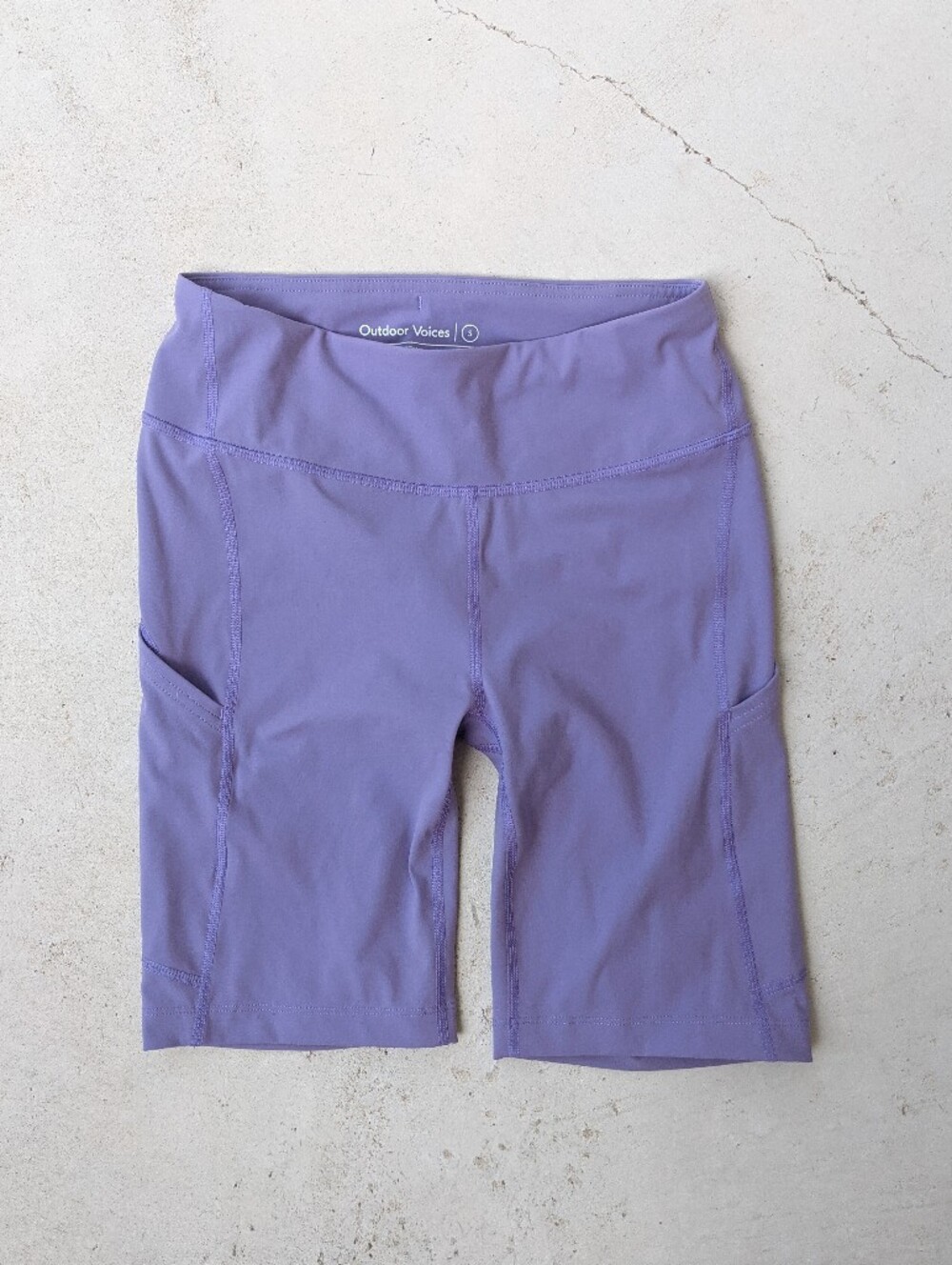 Outdoor Voices Lilac Biker Shorts